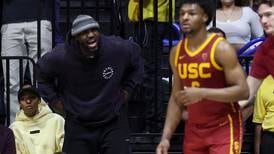 Bronny James can’t call LeBron ‘Dad’ while with the Lakers. But ‘GOAT’ works just fine.